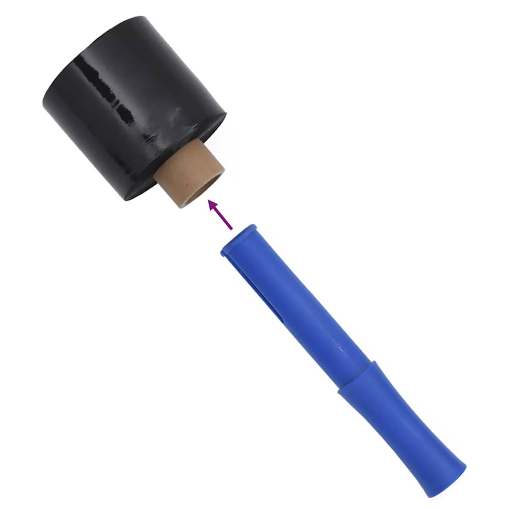 Stretchfolien 10 Stk. Schwarz 23 μm 10 cm x 300 m
