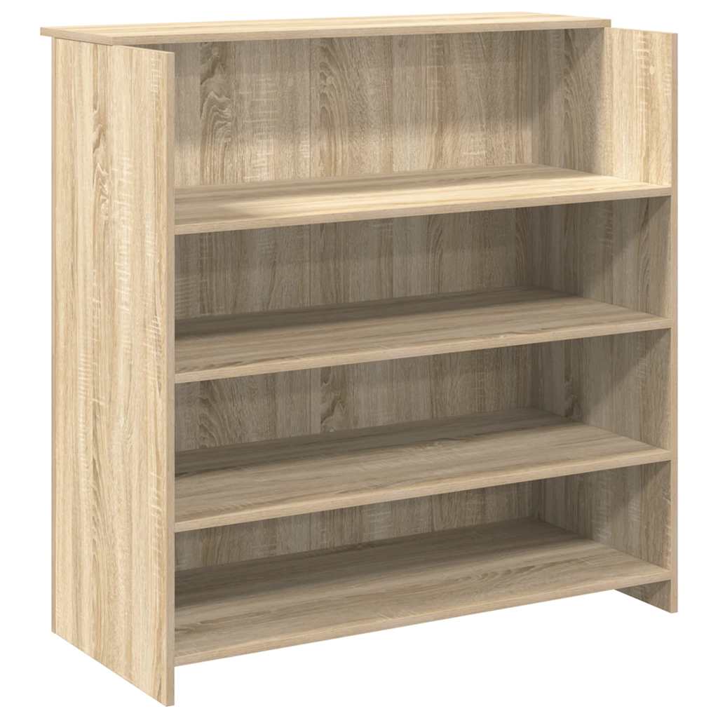 Reception Desk Sonoma Oak 100 x 50 x 103.5 cm Engineered Wood