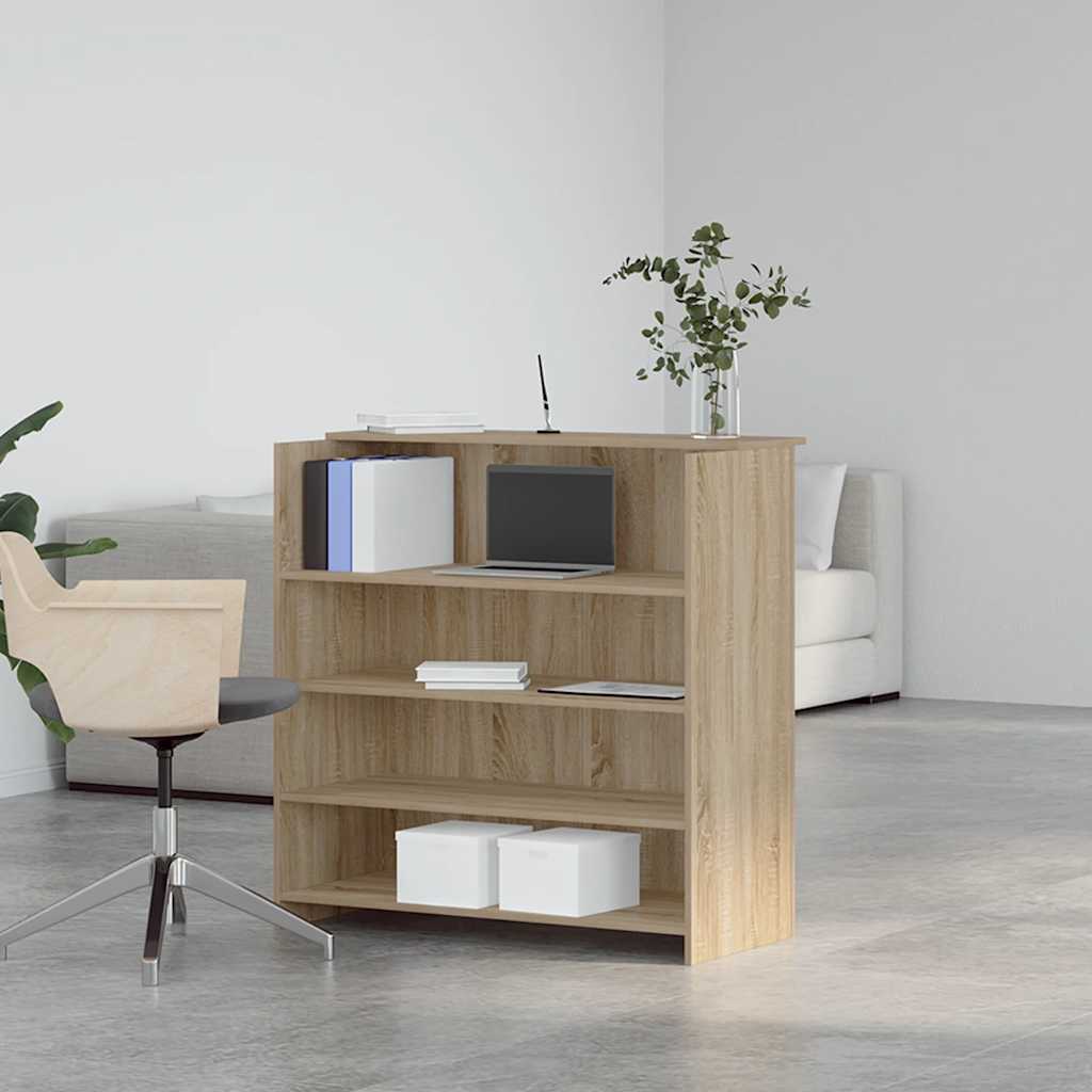 Reception Desk Sonoma Oak 100 x 50 x 103.5 cm Engineered Wood