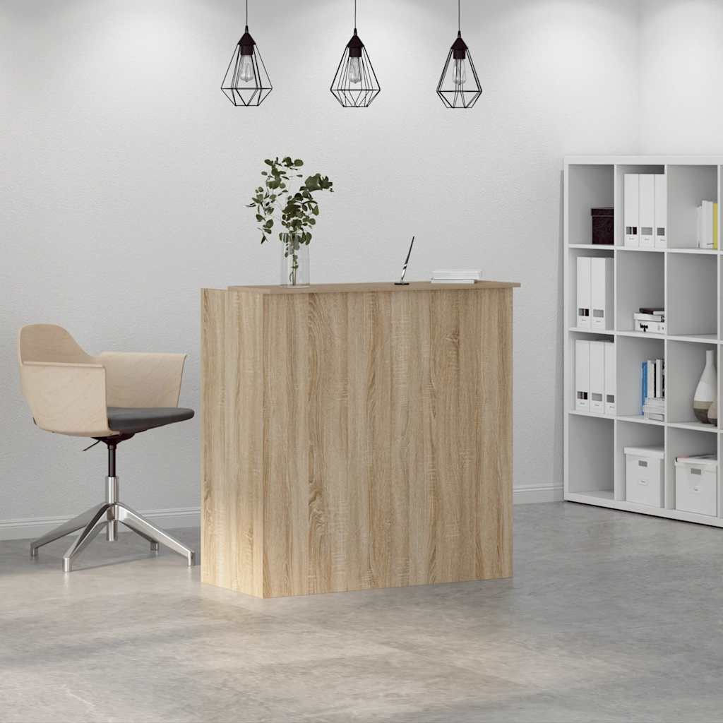 Reception Desk Sonoma Oak 100 x 50 x 103.5 cm Engineered Wood