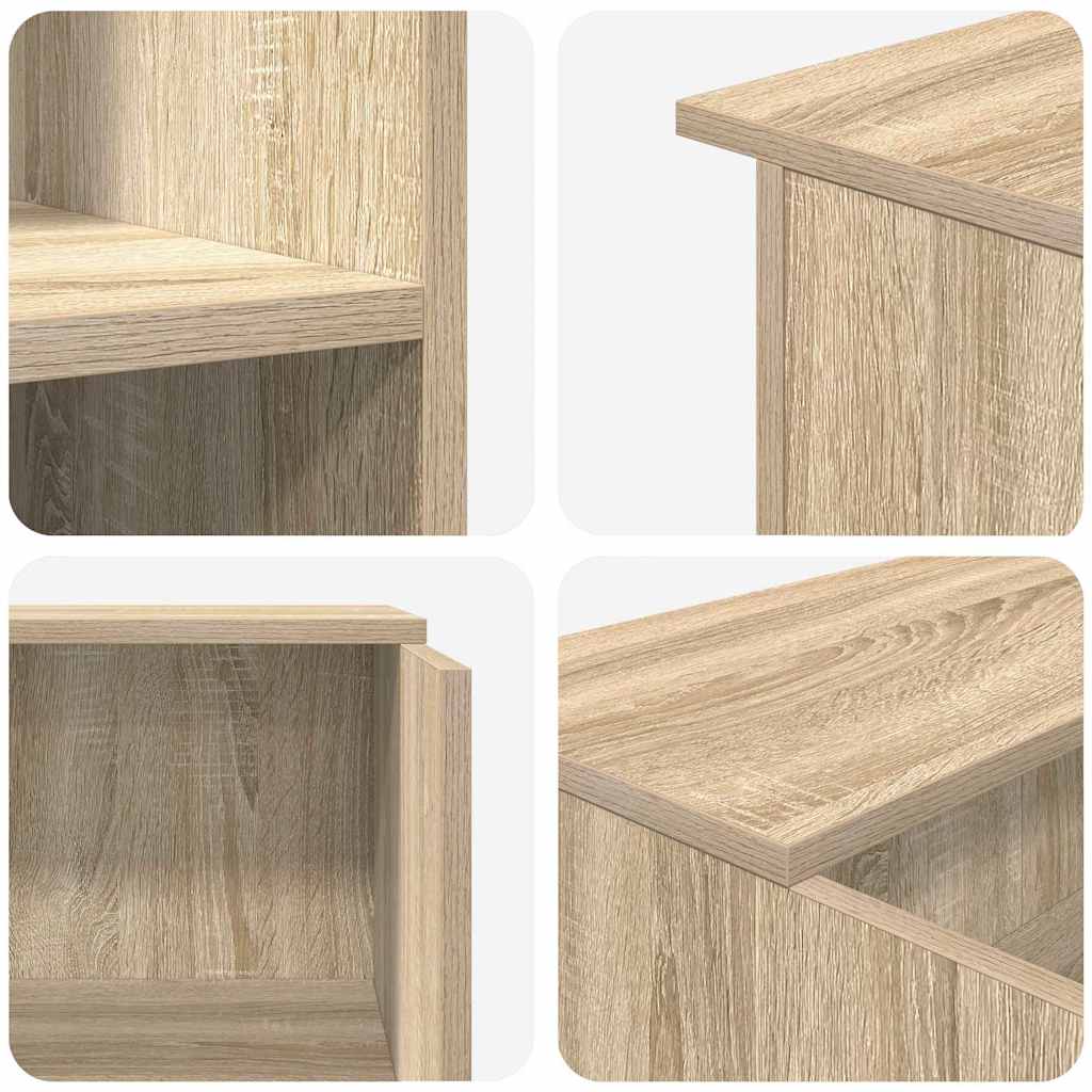 Reception Desk Sonoma Oak 100 x 50 x 103.5 cm Engineered Wood