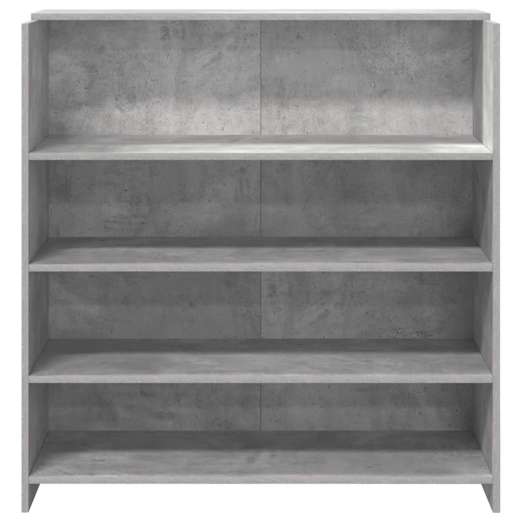 Reception Desk Concrete Grey 100x50x103.5 cm Wood Material