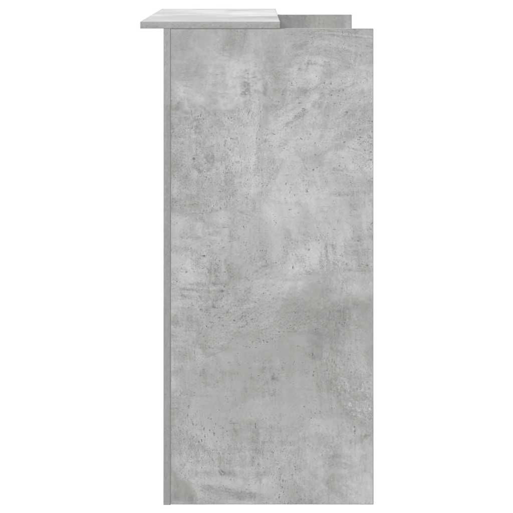 Reception Desk Concrete Grey 100x50x103.5 cm Wood Material
