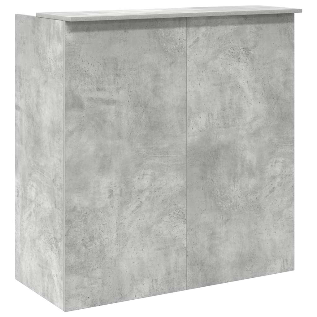 Reception Desk Concrete Grey 100x50x103.5 cm Wood Material