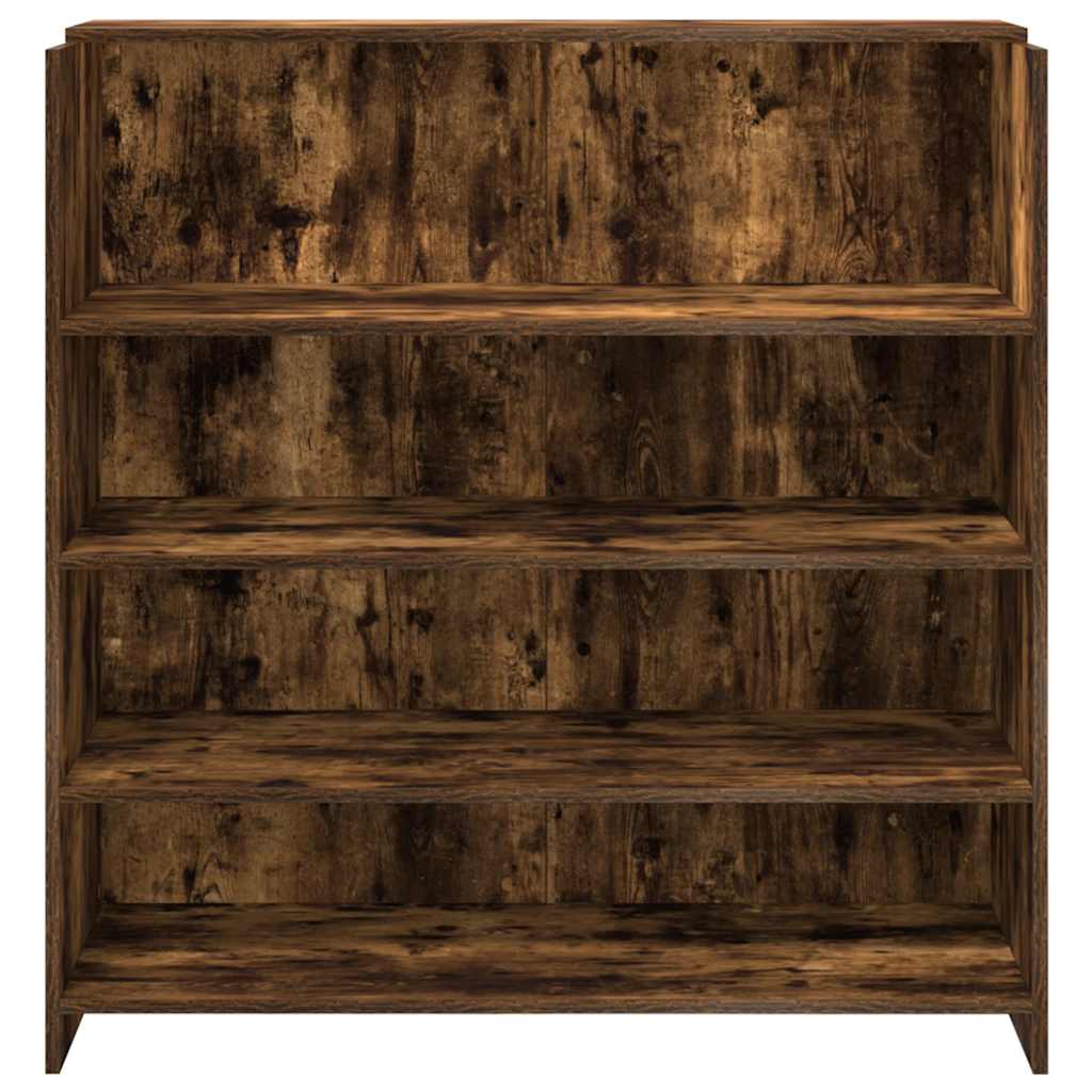 Reception Counter Smoked Oak 100x50x103.5 cm Wood Composite