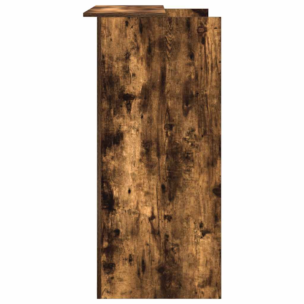 Reception Counter Smoked Oak 100x50x103.5 cm Wood Composite