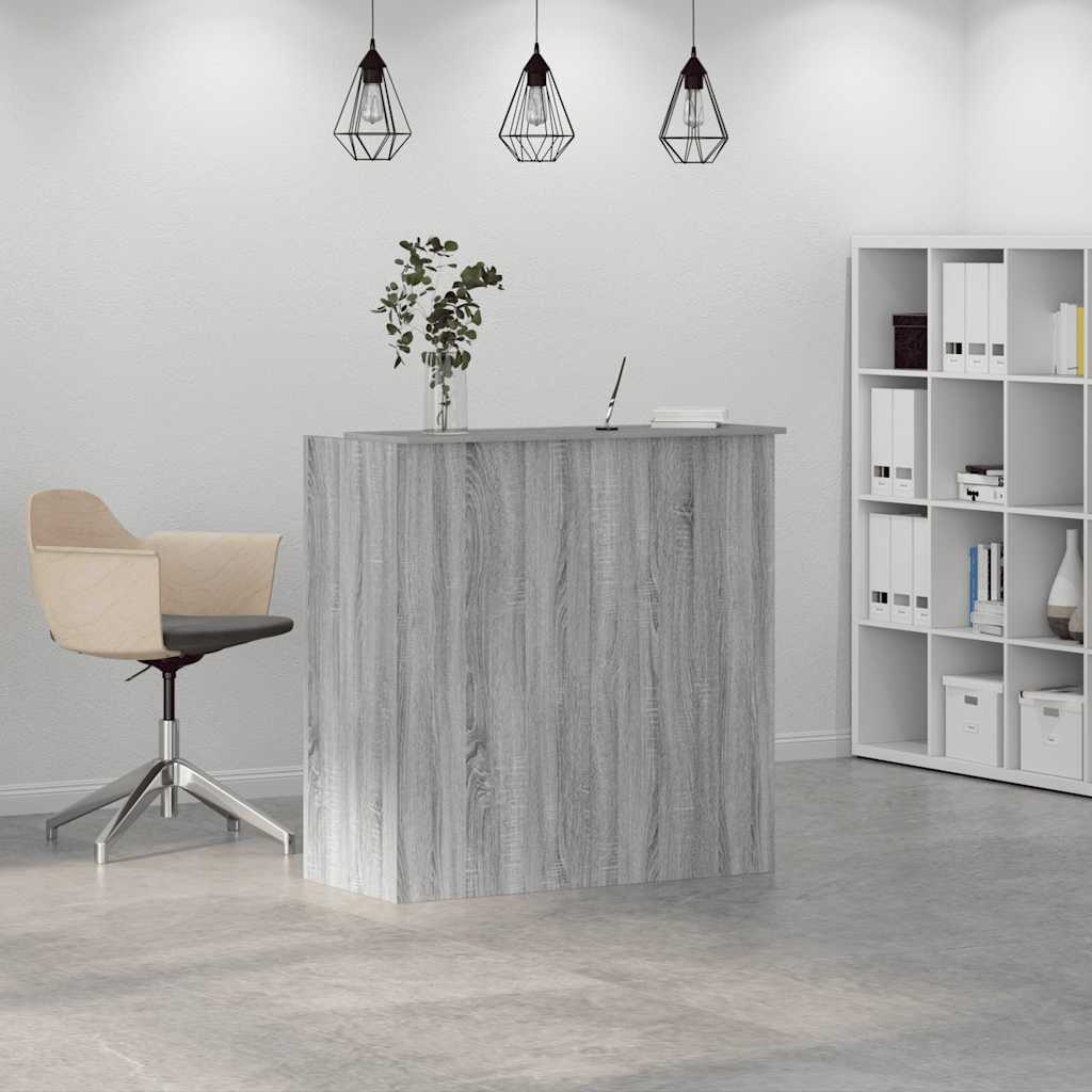 Empfangstheke Grau Sonoma 100x50x103,5 cm Holzwerkstoff
