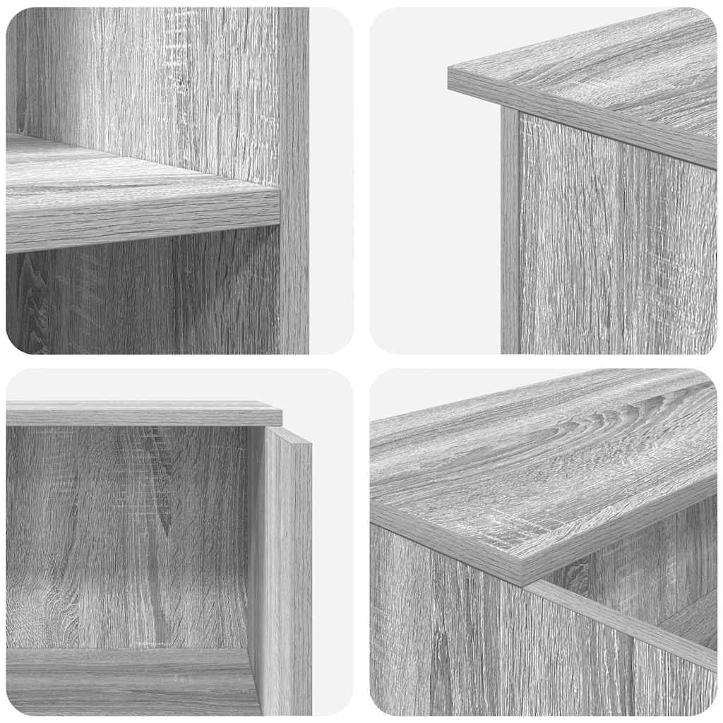Empfangstheke Grau Sonoma 100x50x103,5 cm Holzwerkstoff