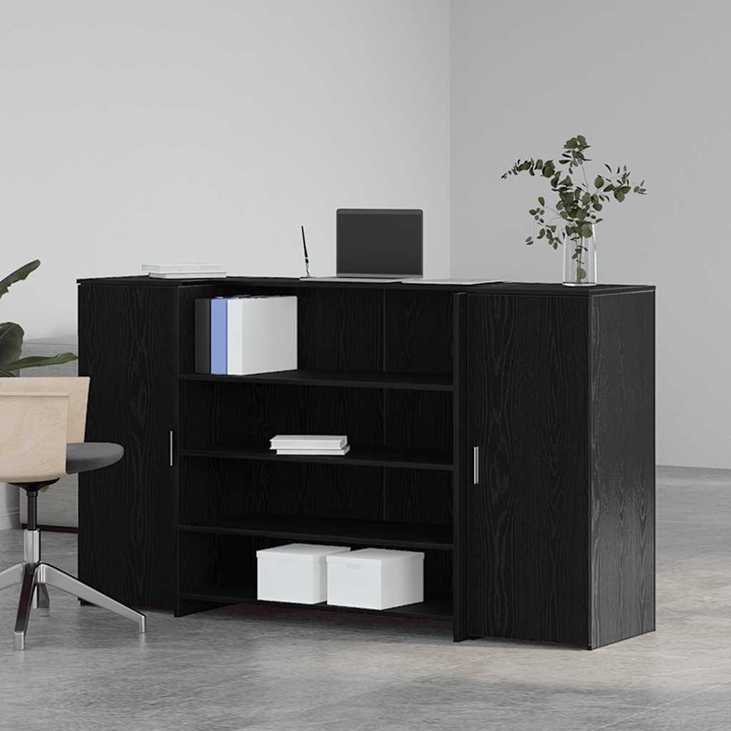 Empfangstresen Schwarze Eiche 180 x 50 x 103,5 cm Holzwerkstoff