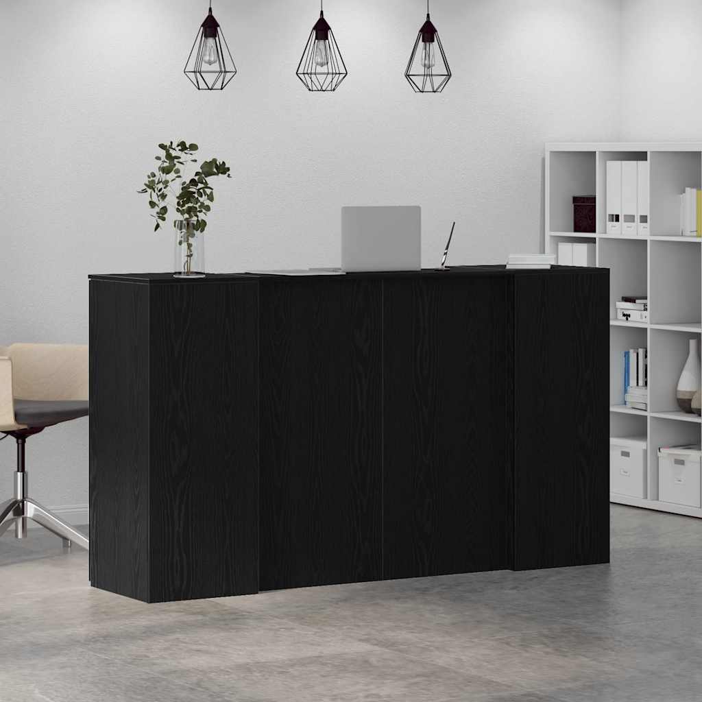 Empfangstresen Schwarze Eiche 180 x 50 x 103,5 cm Holzwerkstoff