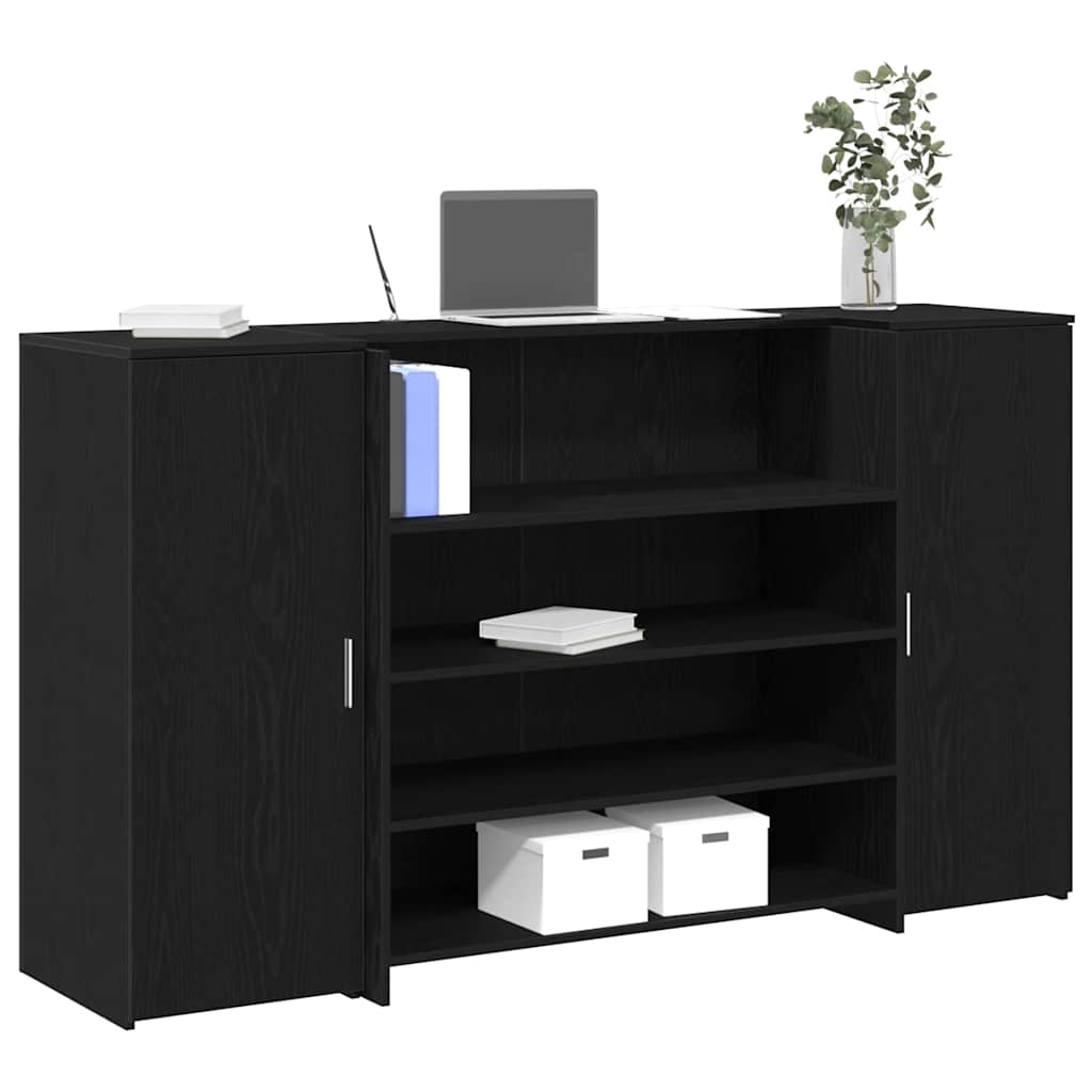 Empfangstresen Schwarze Eiche 180 x 50 x 103,5 cm Holzwerkstoff
