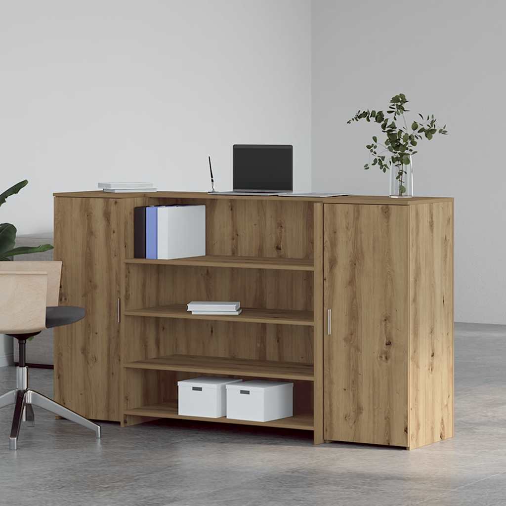 Empfangstheke Artisan-Eiche 180x50x103,5 cm Holzwerkstoff