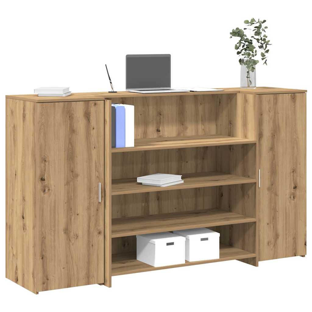 Empfangstheke Artisan-Eiche 180x50x103,5 cm Holzwerkstoff