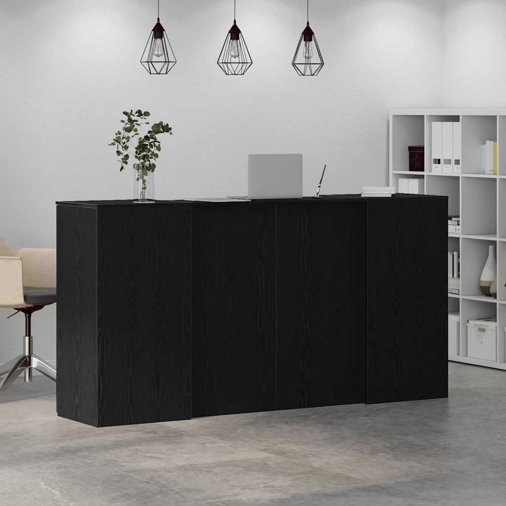 Empfangstresen Schwarze Eiche 200 x 50 x 103,5 cm Holzwerkstoff