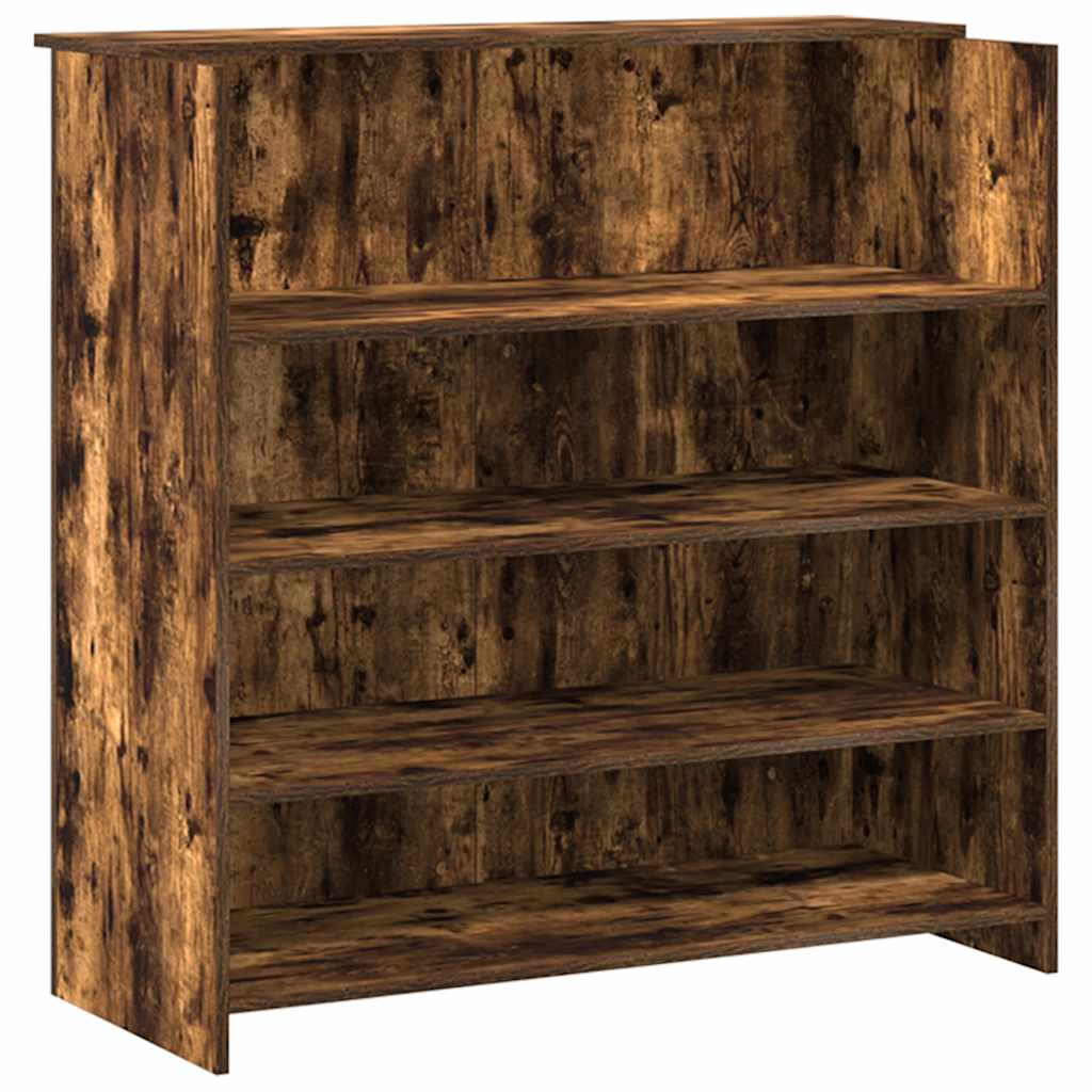 Reception counter Smoked oak 200x50x103.5 cm Wood-based material