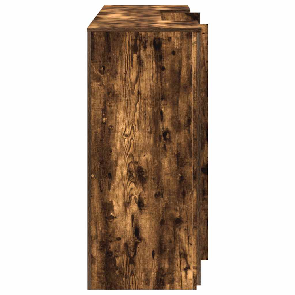 Reception counter Smoked oak 200x50x103.5 cm Wood-based material