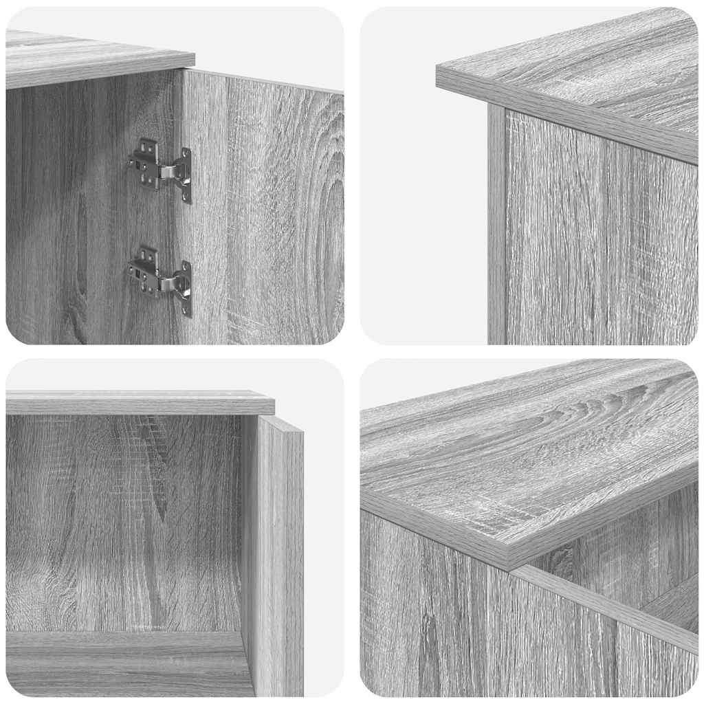 Empfangstheke Grau Sonoma 200x50x103,5 cm Holzwerkstoff