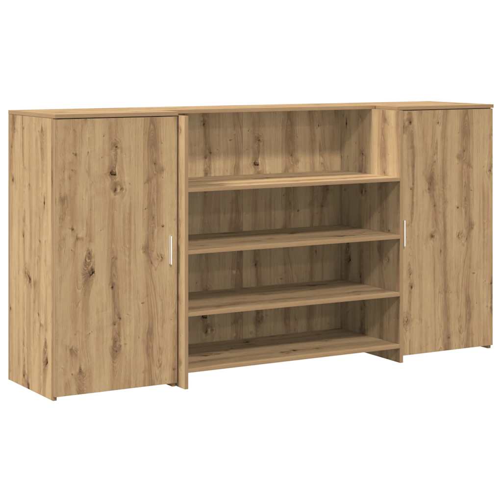 Reception Desk Artisan Oak 200x50x103.5 cm Wood-based Material