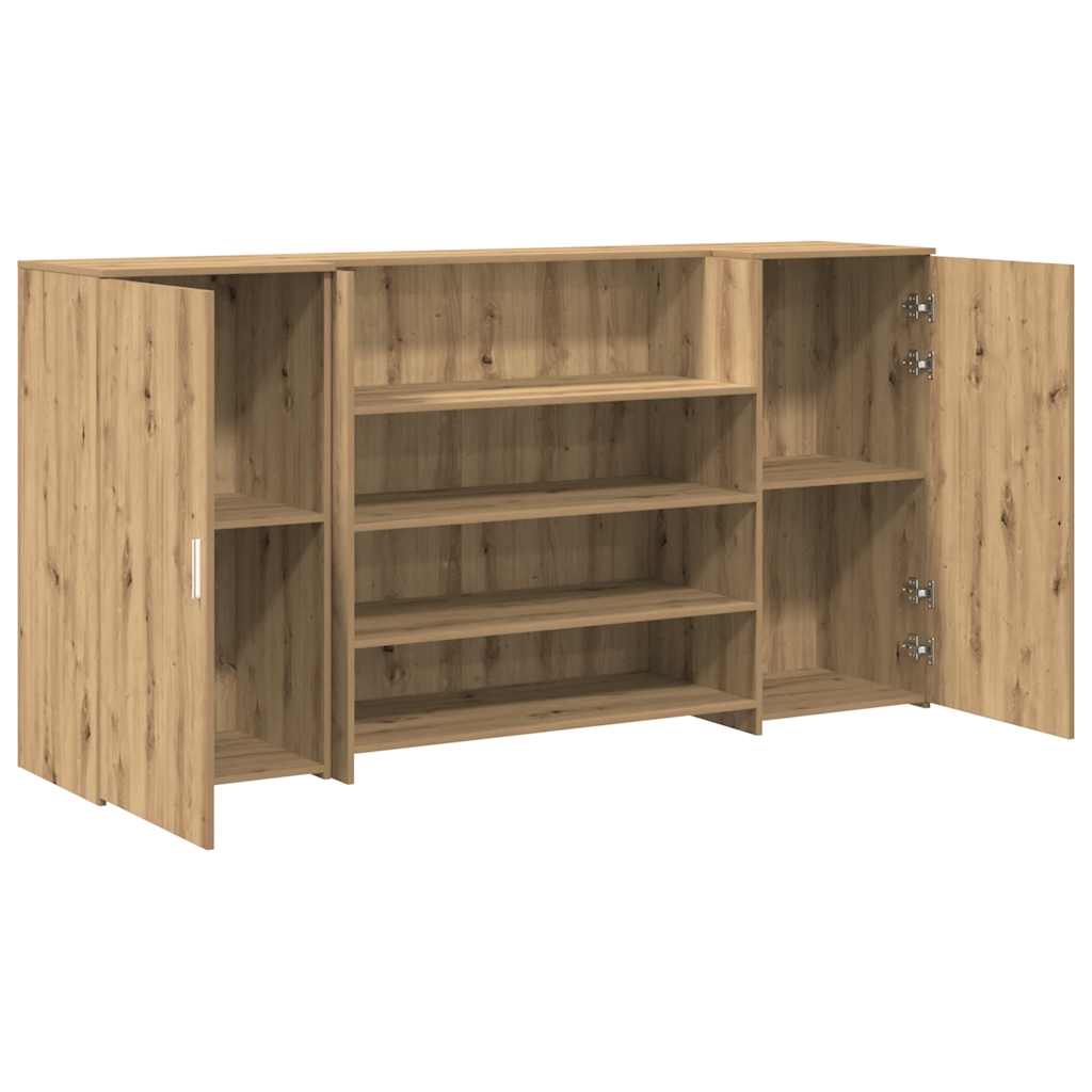 Reception Desk Artisan Oak 200x50x103.5 cm Wood-based Material
