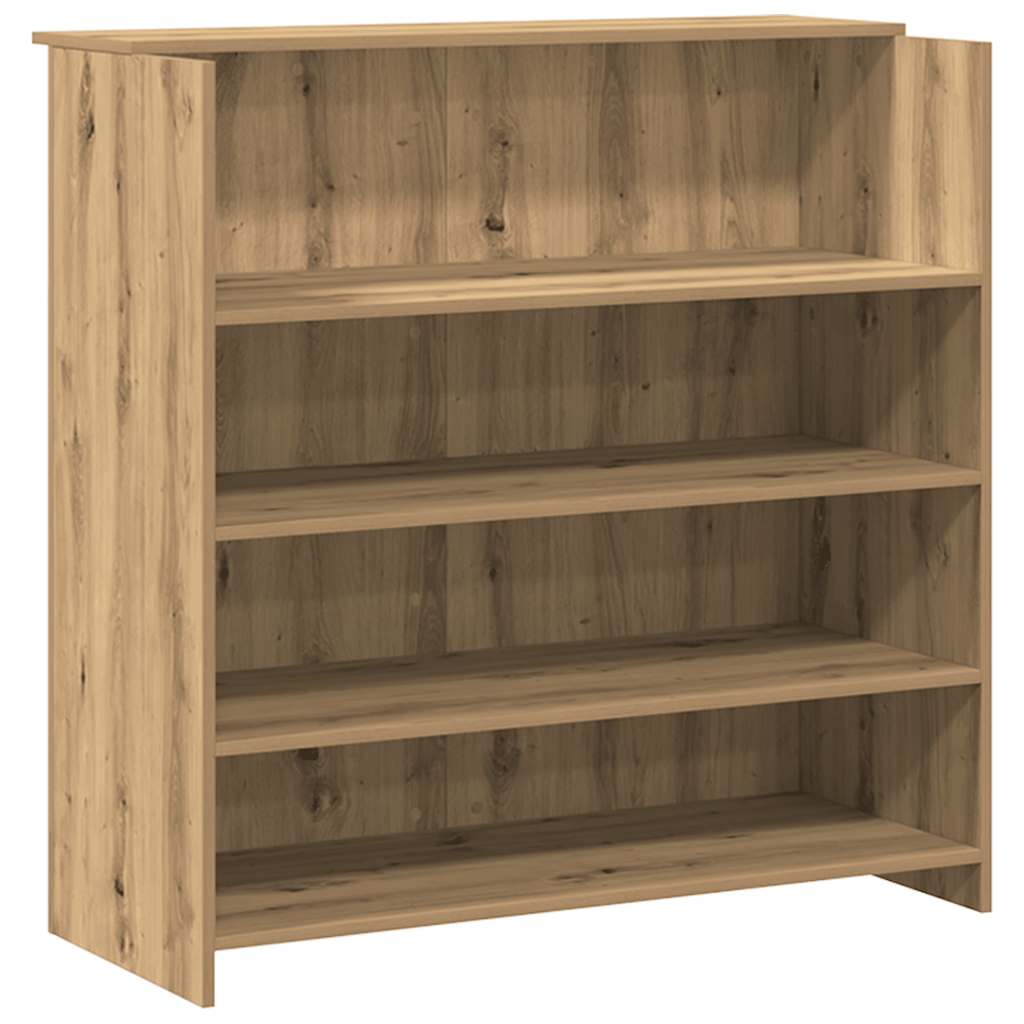 Reception Desk Artisan Oak 200x50x103.5 cm Wood-based Material