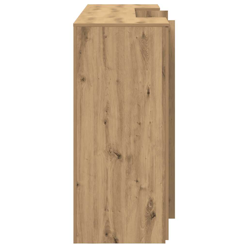 Reception Desk Artisan Oak 200x50x103.5 cm Wood-based Material