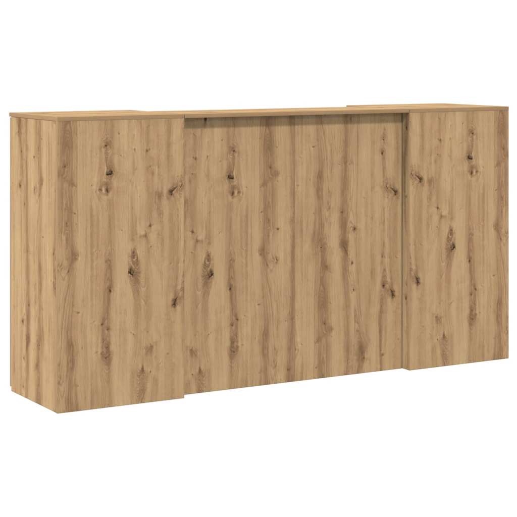 Reception Desk Artisan Oak 200x50x103.5 cm Wood-based Material
