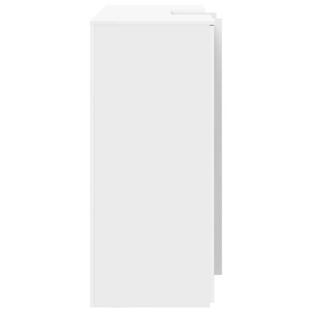 Reception Desk White 155x50x103.5 cm Wood-based material