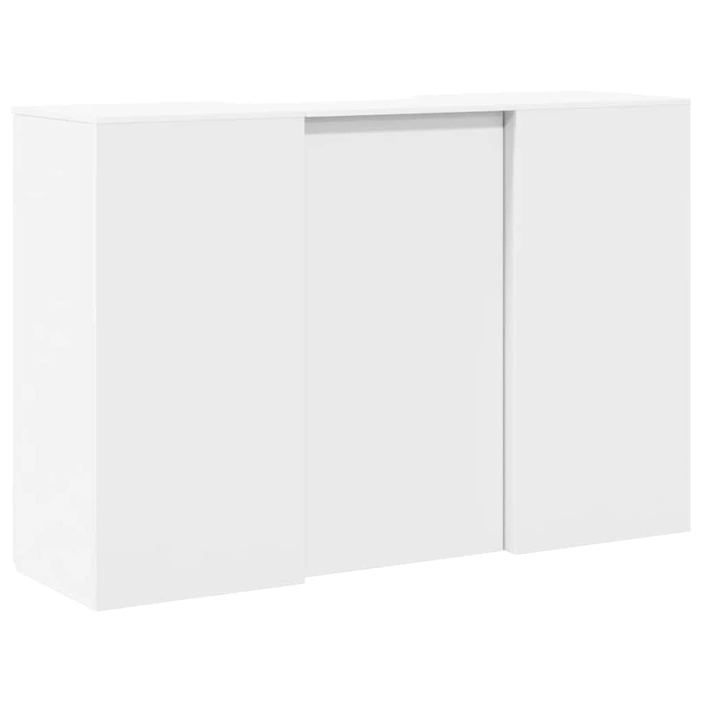 Reception Desk White 155x50x103.5 cm Wood-based material