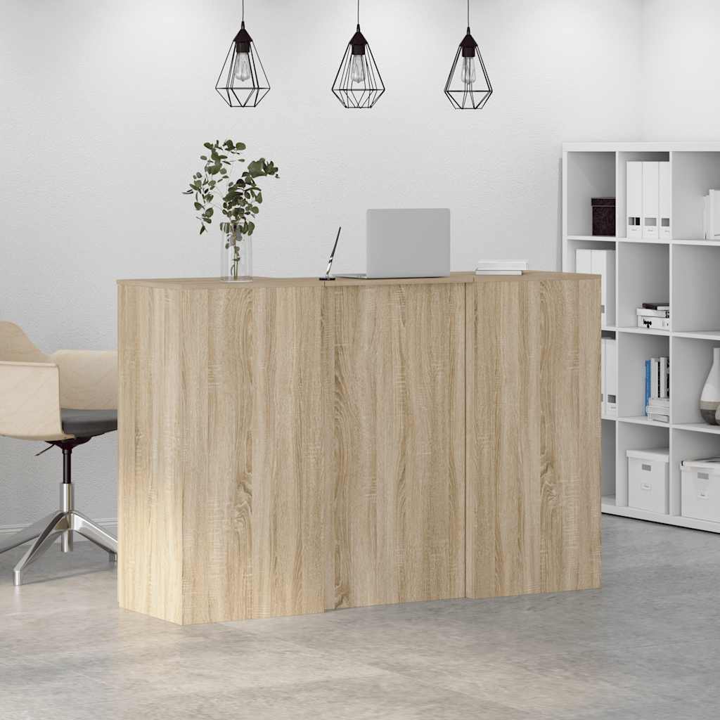Empfangstheke Sonoma-Eiche 155x50x103,5 cm Holzwerkstoff