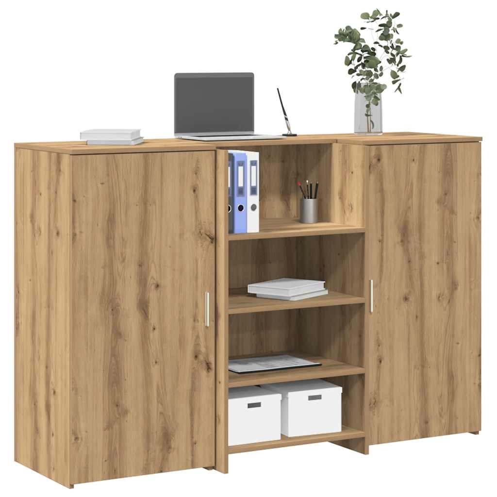 Empfangstheke Artisan-Eiche 155x50x103,5 cm Holzwerkstoff