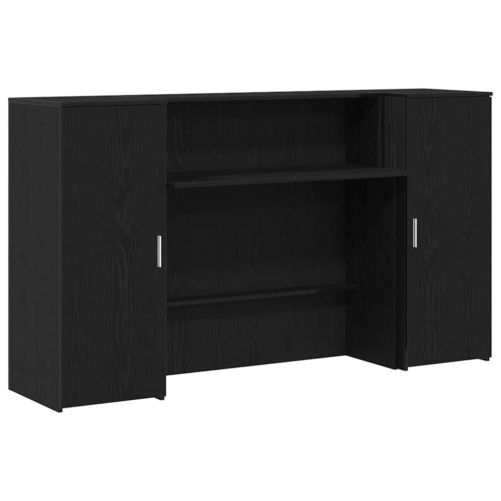 Comptoir d'accueil Chêne noir 180 x 50 x 103,5 cm Bois composite