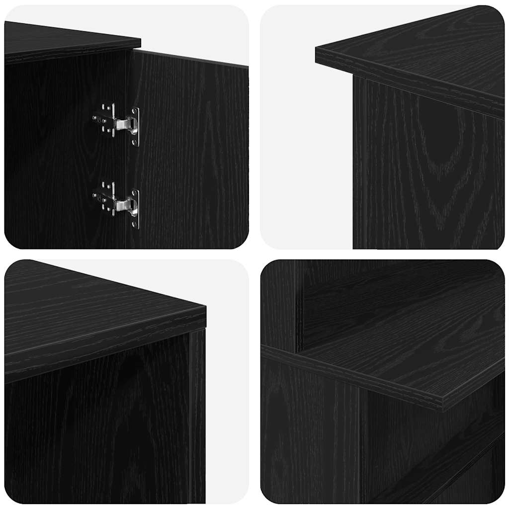 Comptoir d'accueil Chêne noir 180 x 50 x 103,5 cm Bois composite
