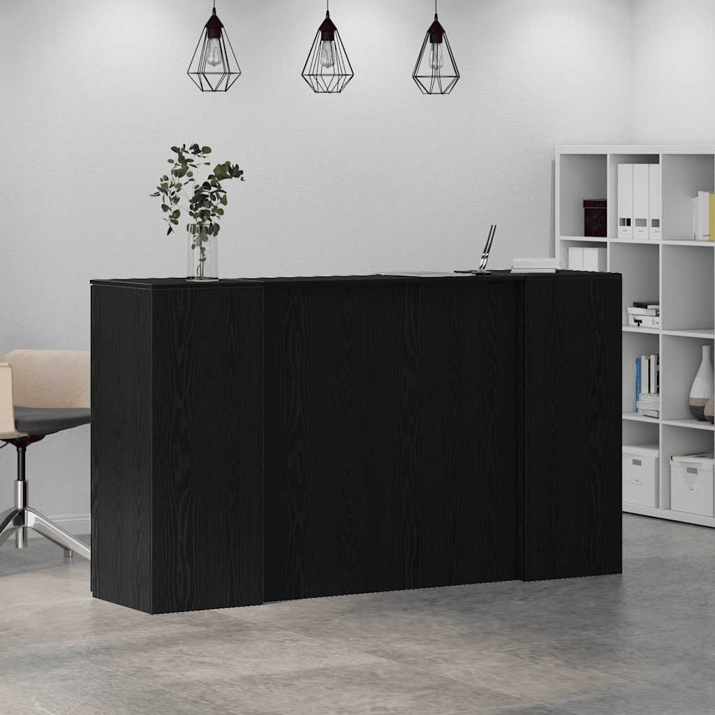 Comptoir d'accueil Chêne noir 180 x 50 x 103,5 cm Bois composite