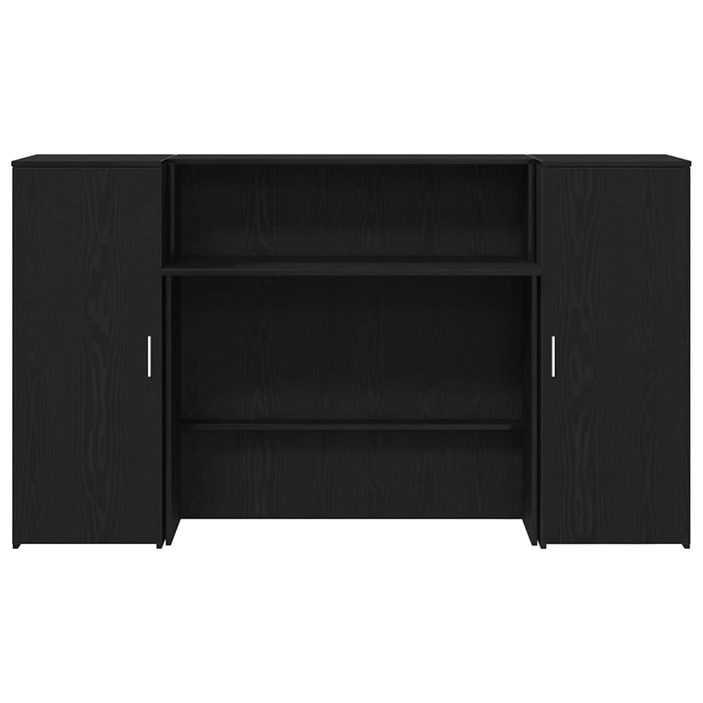 Comptoir d'accueil Chêne noir 180 x 50 x 103,5 cm Bois composite