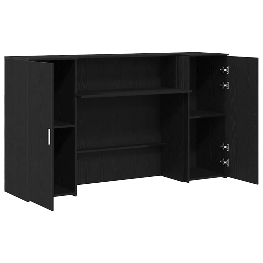 Comptoir d'accueil Chêne noir 180 x 50 x 103,5 cm Bois composite
