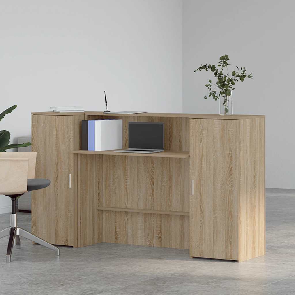 Empfangstheke Sonoma-Eiche 180x50x103,5 cm Holzwerkstoff