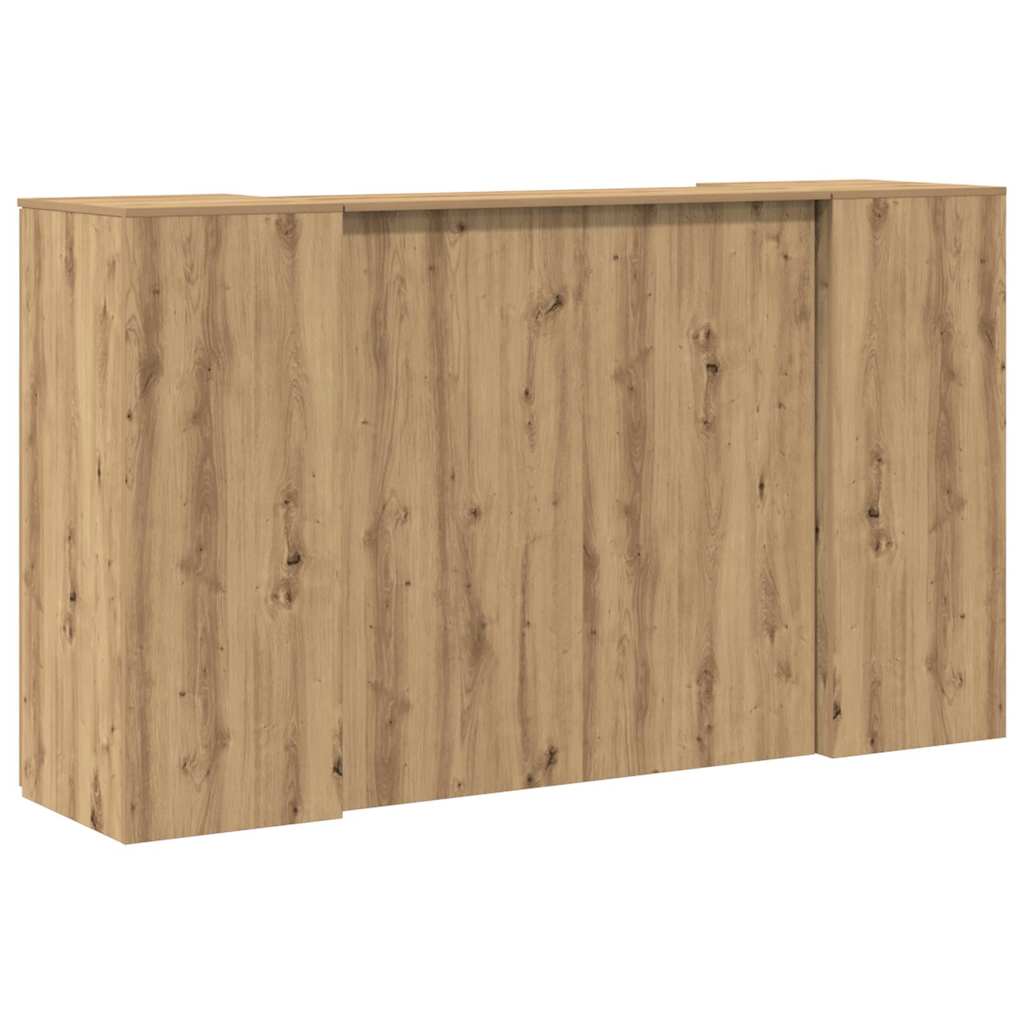 Comptoir d'accueil chêne Artisan 180x50x103,5 cm Panneau de particules