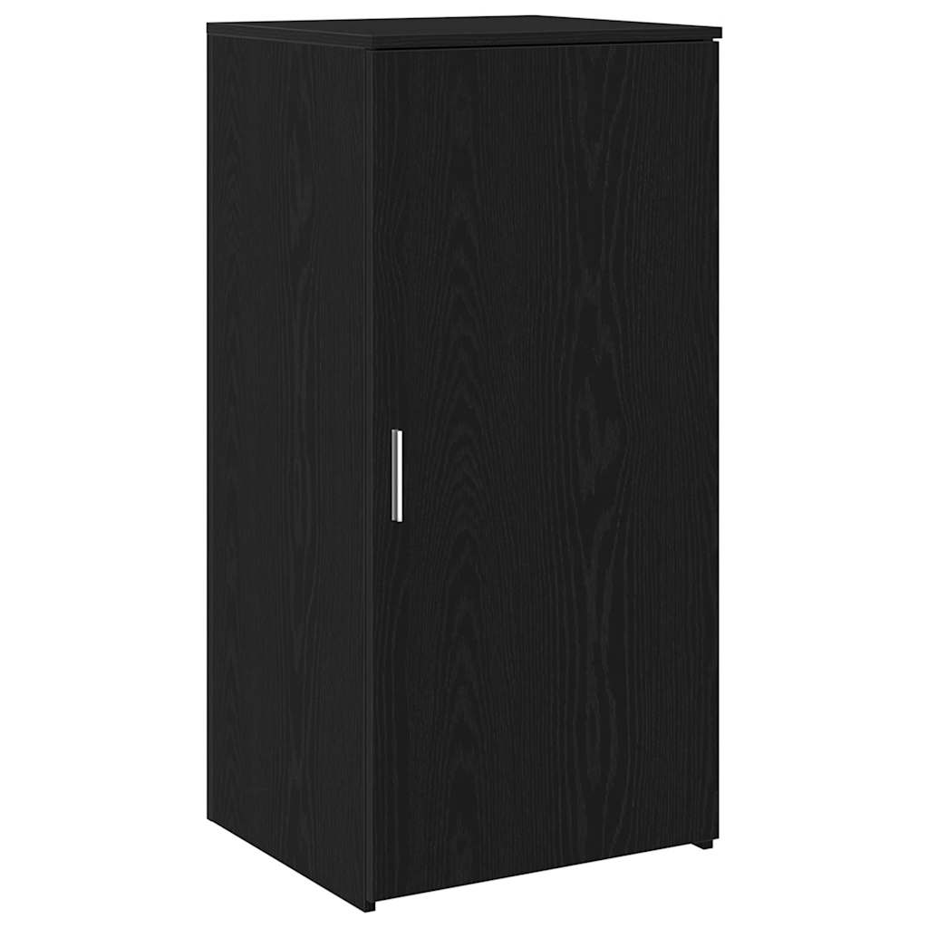 Reception Desk Black Oak Effect 200x50x103.5cm Wood Material