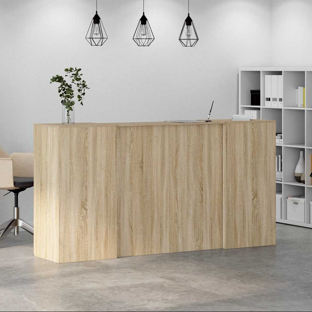 Reception Desk Sonoma Oak 200x50x103.5 cm Wood Material