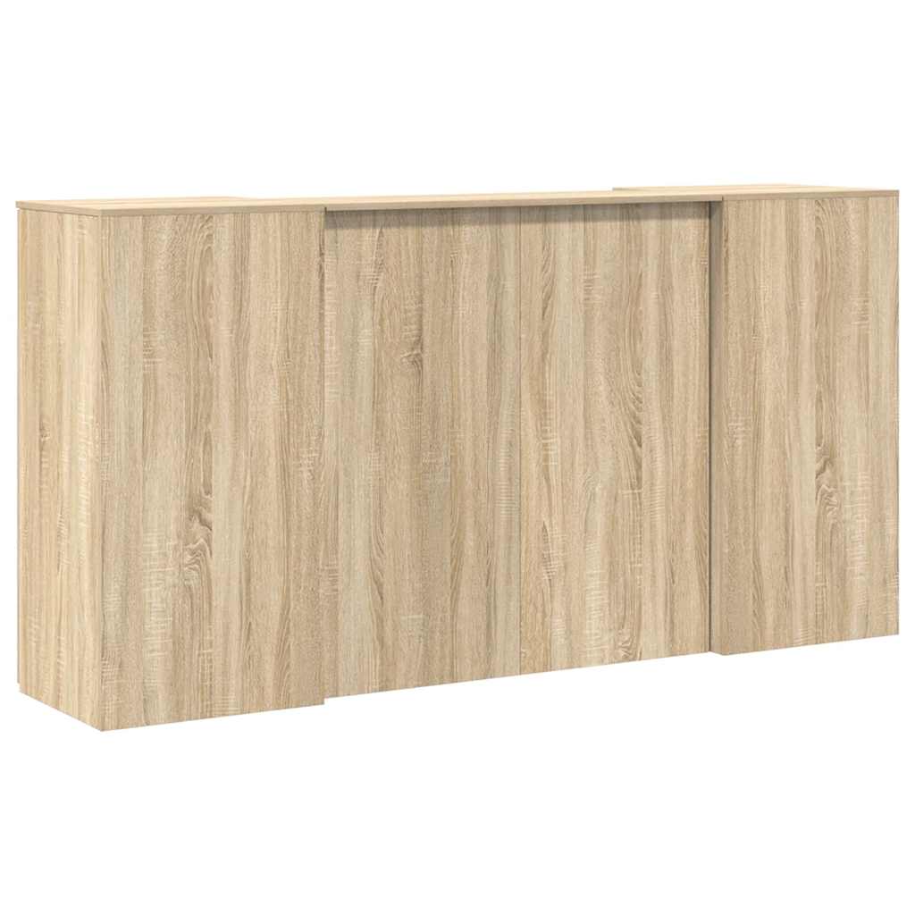 Reception Desk Sonoma Oak 200x50x103.5 cm Wood Material