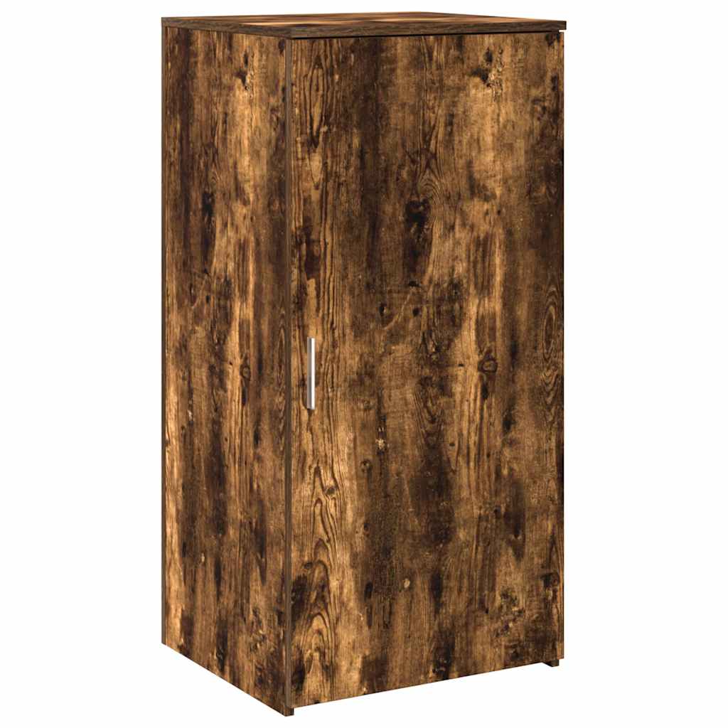 Reception desk smoked oak 200x50x103.5 cm wood-based panel