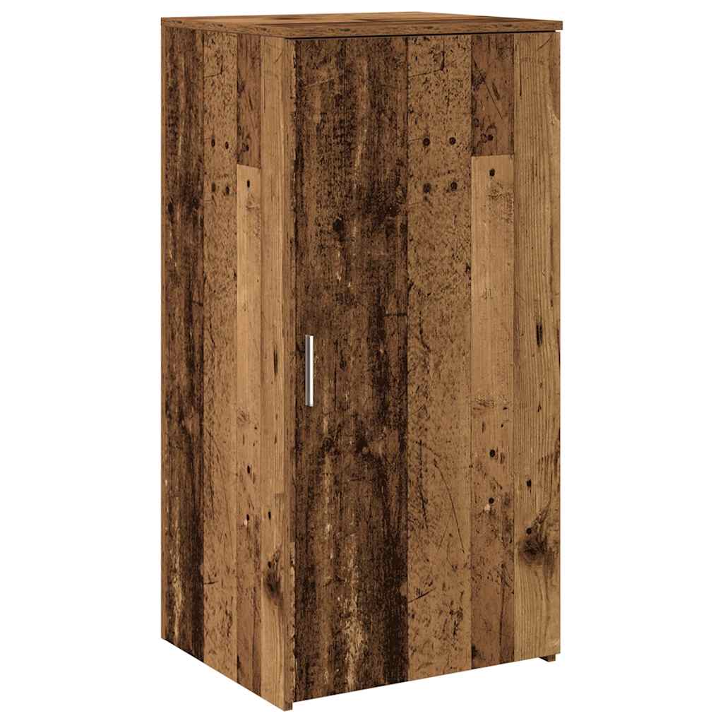 Comptoir d'accueil aspect vieux bois 200x50x103,5 cm Panneau à base de bois
