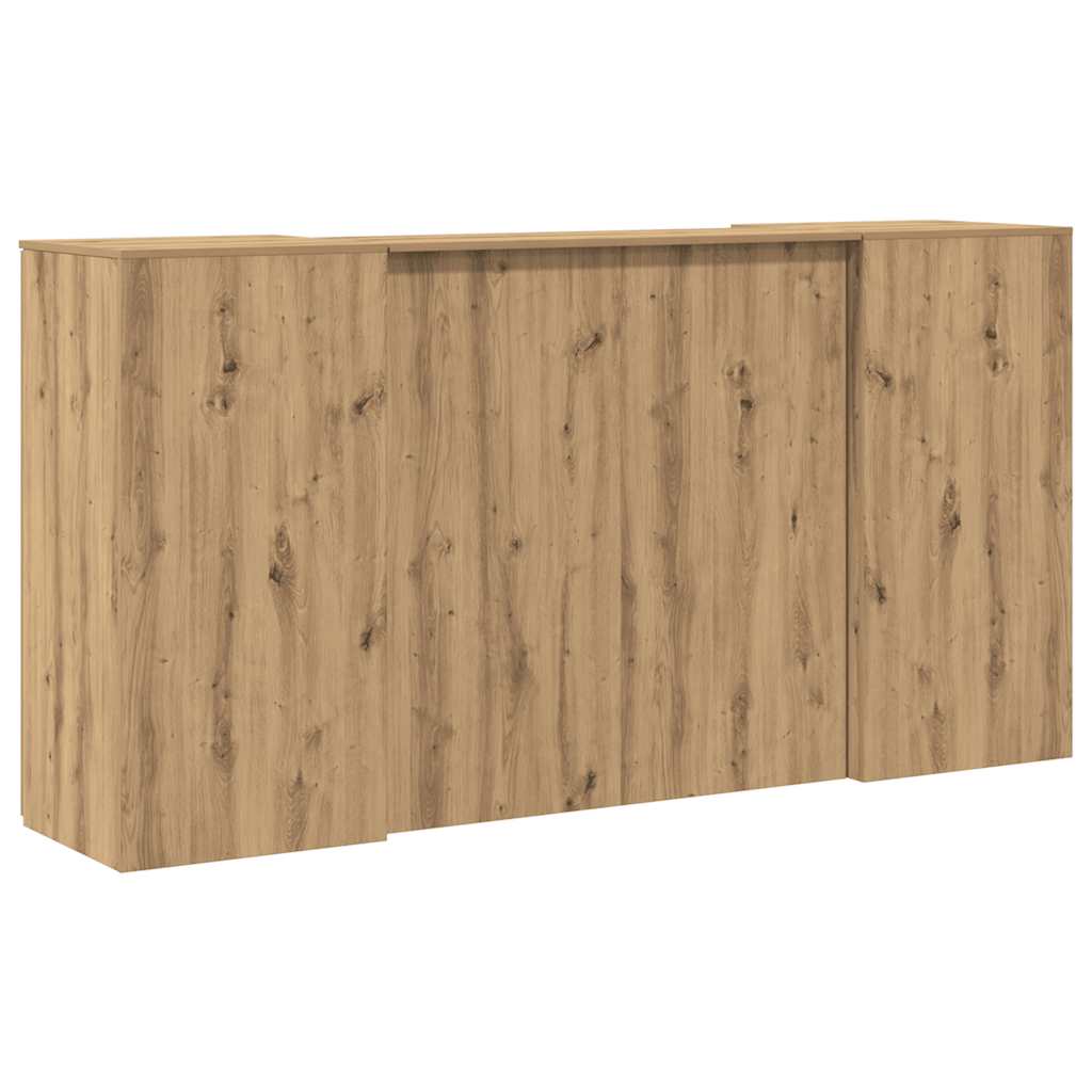 Comptoir d'accueil chêne Artisan 200x50x103,5 cm Panneau de particules
