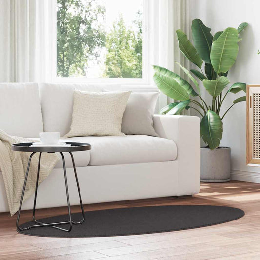 Tapis de zone HUARTE Anthracite 150 x 80 cm 100 % Polyester