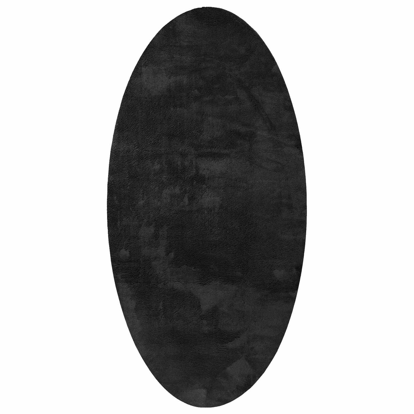 Tapis ovales de zone HUARTE Noir 100 x 200 cm