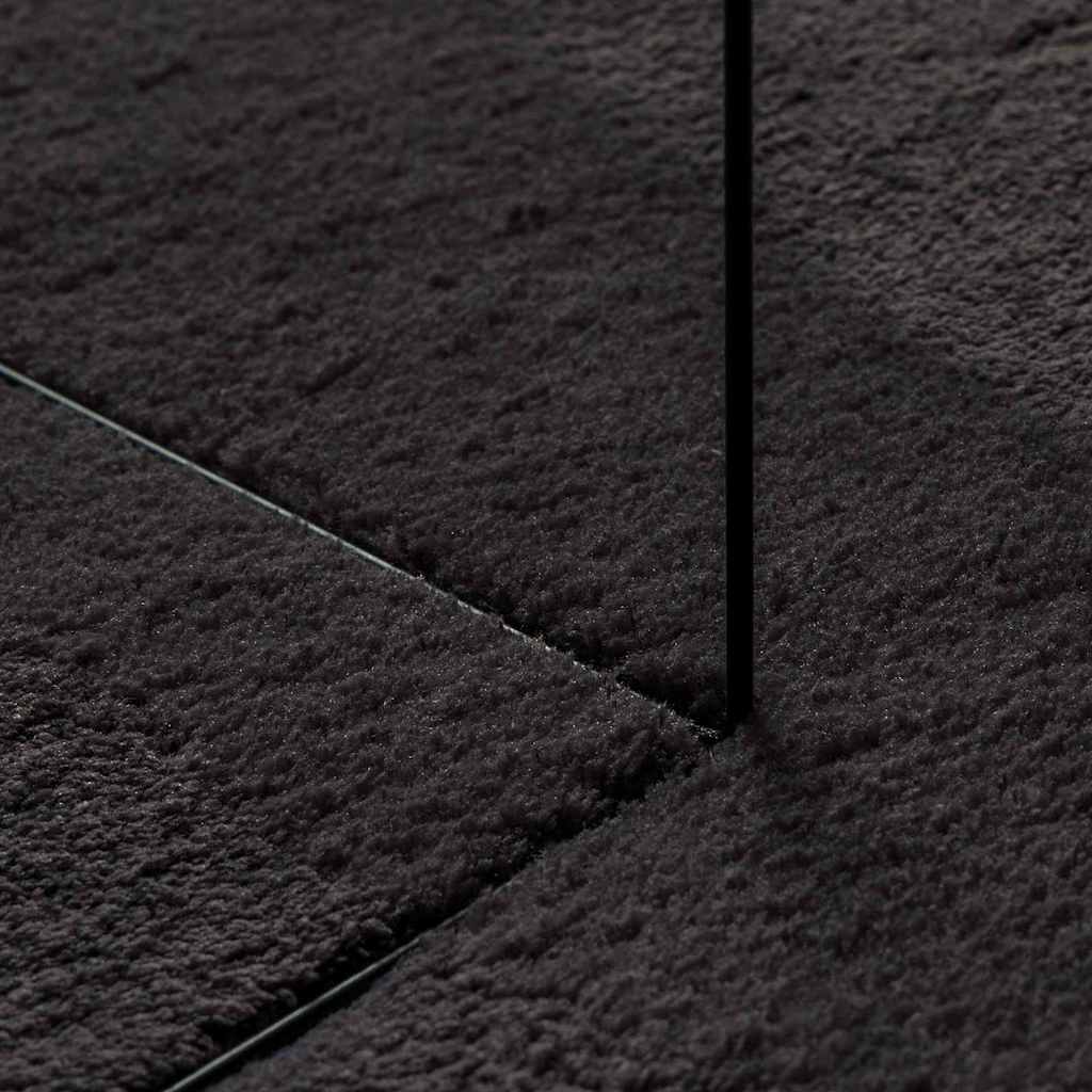 Bereichsteppiche Oval HUARTE Schwarz 160 x 230 cm