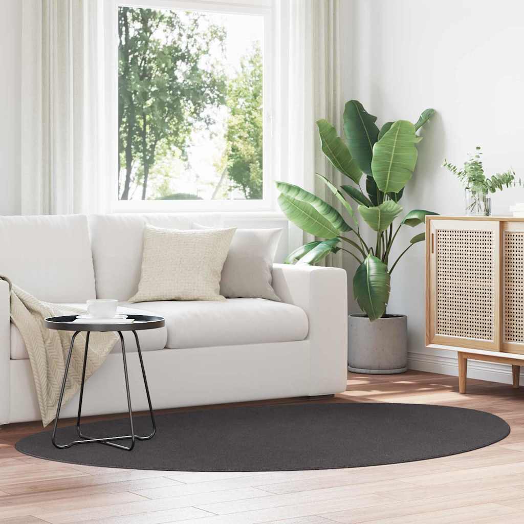 Tapis HUARTE Anthracite 140 x 200 cm Polyester