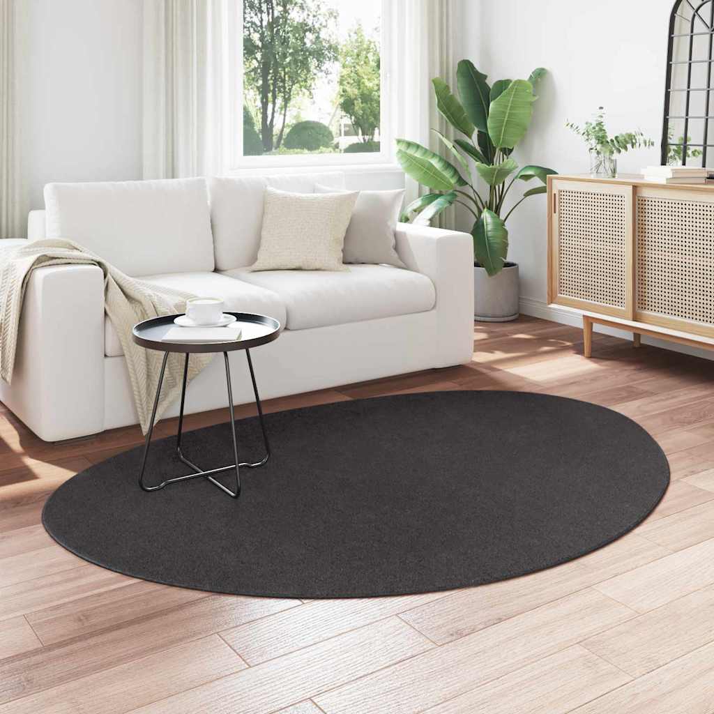Tapis HUARTE Anthracite 140 x 200 cm Polyester