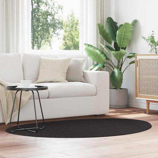 Tapis Ronds et Rectangulaires HUARTE Noir 120 x 170 cm Polyester