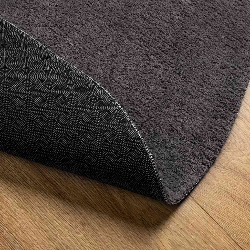 Bereichsteppiche HUARTE Anthrazit 80 x 150 cm Polyester